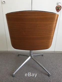Boss Design Kruze Swivel Chair office/home, leather/wood, retro/vintage