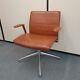 Boss Design Tokyo Chair Brown Leather Office Meeting Boardroom Armrests Swivel