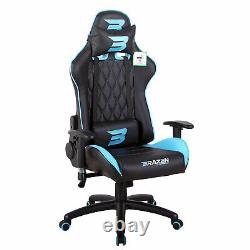 BraZen PC Gaming Chair Phantom Elite Office Racing Computer Blue
