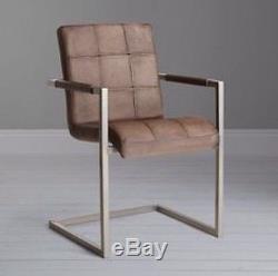 Brand New John Lewis Classico Grey Leather Office / Dining Chair RRP £379
