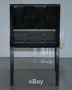 Brand New & Tags Rrp £4000 Ralph Lauren Safari Woven Leather Desk Office Chair