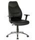 Brent Black Leather Managers Executive Padded Computer Office Chair Graded Br2