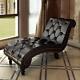 Brown Chesterfield Chaise Lounge Pu Leather Seat Couch Chair Retro Home Office