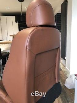 Brown Leather Car Seat Office Chair Gaming