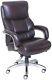 Brown Leather Executive Office Chair High Back Leather Luxury Adjustable Lazboy