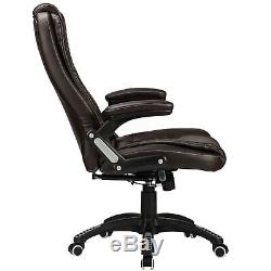 Brown Office Chair Recliner Executive Home Swivel PC Computer Desk Chair RayGar