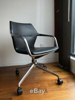 Brunner Ray Designer Swivel Office Chair aluminium group leather