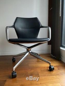 Brunner Ray Designer Swivel Office Chair aluminium group leather