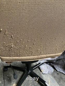 CAB Office chair half leather and fabric 5 star base Used