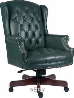 CHAIRMAN SWIVEL Super Large Traditional Leather Executive Office Chair