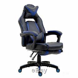 CTF High Back Recliner Gaming Swivel Chair with Footrest & Lumbar & Head Cushion