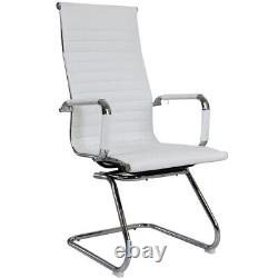 Cantilever Office Chair Executive PU Leather Meeting Reception Seat Dining Room