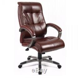 Catania Brown Leather Office Chair Executive Chair Free Next Day