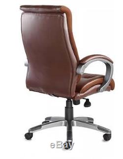 Catania Brown Leather Office Chair Executive Chair Free Next Day