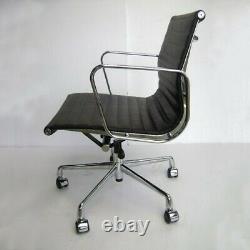 Charles Eames EA117 Black/Chrome Deluxe Leather Office Style Chair