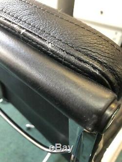Charles Eames EA217 pad chair Black leather Genuine Icf Original 5 in stock