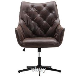 Chesterfield Button Faux Leather Home Office Computer Study Chair Executive Seat