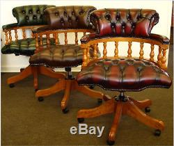 Chesterfield Captains chair Top Quality 3 colours