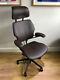 Chocolate Leather Humanscale Freedom Ergonomic Office Task Chair Headrest