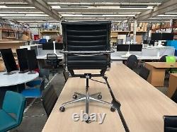Chrome & Faux Leather Executive Swivel Office Chair, More Furniture In Stock