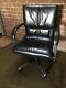 Classic Vitra Figura Black Leather Executive Office Chair By Mario Bellini