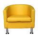 Colourful Faux Leather Tub Chair Armchair Home Office Cafe Shop Chairs New
