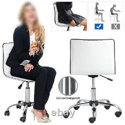 Comfy Computer Desk Office Chair Swivel Lift Chair PU Leather Padded Seat Armles