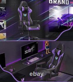 Computer Chair Office Gaming Chair Racing Style PU Leather Ergonomic For Adults