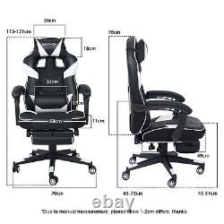 Computer Gaming Chair Ergonomic Executive Office Chair Massage Footrest Recliner