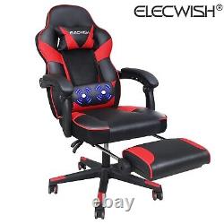 Computer Gaming Chair Ergonomic Executive Office Chair Recliner Footrest Massage
