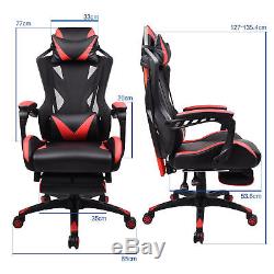 Computer Gaming Chair High Back Racing Sport Leather Swivel Office Desk Seat UK