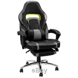 Computer Gaming Chair Office Executive Recliner Adjustable Fx Leather High-Back