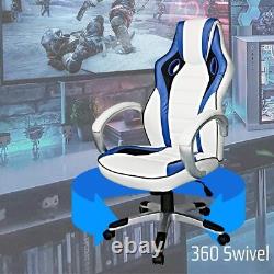 Computer Gaming Office Seating Ergonomic Adjustable Racing Sport Leather Chair