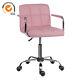 Computer Office Chair Swivel Pu Faux Leather Adjustable Armchair Padded Seat New