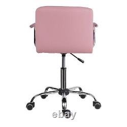 Computer Office Chair Swivel PU Faux Leather Adjustable Armchair Padded Seat New