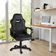 Computer Pc Desk Chair Gaming Chair Racing Office Pu Chair Swivel Chair Black Uk