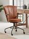 Cox & Cox Industrial Style Tan Faux Leather Office Chair Rrp £325