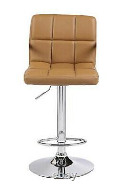 Cuban PU Leather Home Breakfast Adjustable Bar stools Swivel Stools Chair Office