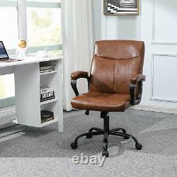 DICTAC Faux Leather Sport Racing Car Gaming Office Chair Lumbar Support