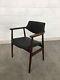 Danish Rosewood And Leather Office / Desk Chair Mid Century Armchair / Vintage