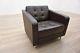 Davison Highley Fifth Avenue Brown Leather Office Reception Arm Chair Sofa