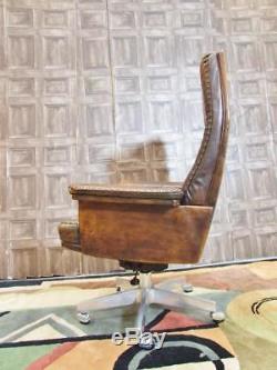 De Sede DS 31 Brown Tan Swiss Leather Antique Vintage 1960s Office Lounge Chair