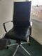 Designer Highback Ribbed Leather Office Chair