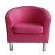 Designer Leather Tub Chair Armchair For Dining Living Room Office Reception
