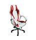 Designer Racing Sport Gaming High Back Luxury Leather Home Office Chair Red/w