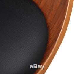 Dining Chair Leather Backrest Kitchen Home Office Restaurant Seat Black Brown