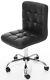 Dining Office Bar Chair Wheels Lift Pu Leather Modern Home Stool Charles Jacobs