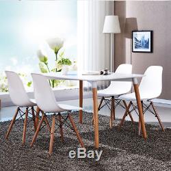 Dining Table and 4x Chairs Eiffel Style Wooden Legs Dining /Office /Living Room