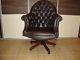 Directors Chesterfield Office Swivel Chair. Brand New! Leather! Handmade