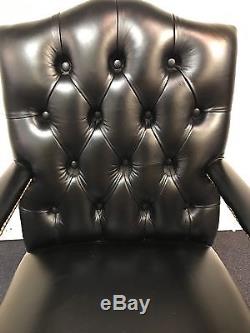 Distinctive Chesterfield Gainsborough Office Chairs Premium Black Leather